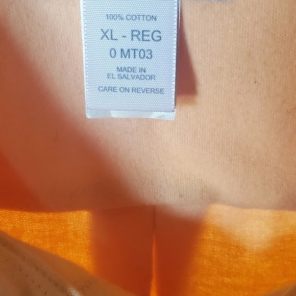 L.L. Bean Yellow Flannel Long Slv Casual Button Down Sz. XL Shirt - Picture 5 of 10